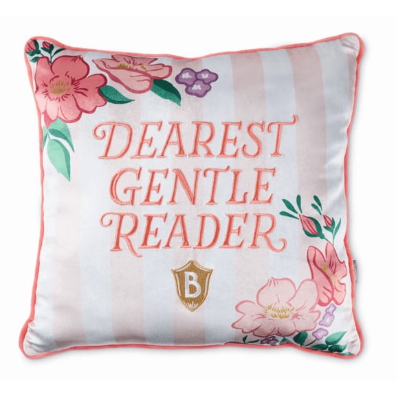 Hallmark Bridgerton Dearest Gentle Reader Throw Pillow, 18x18 New With Tag