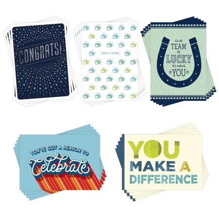 Hallmark Business Bulk Assorted Employee Recognition Cards (Here's to You), 25 ct.