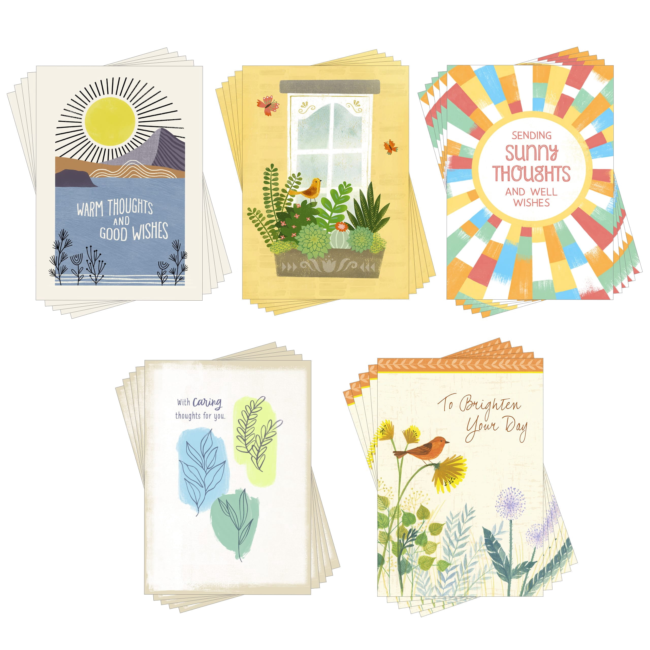 Hallmark Business Bulk Assorted Thinking of You Cards (Encouraging Thoughts), 25 ct.