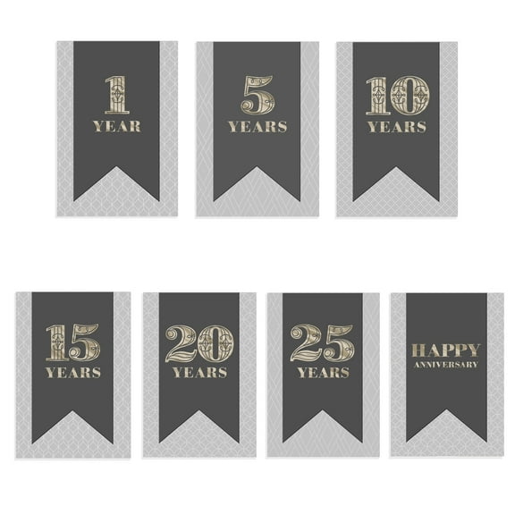 Hallmark Business Bulk Assorted Work Anniversary Cards (Milestone Years), 25 ct.