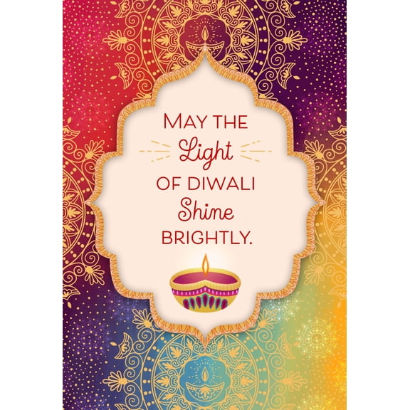 Hallmark Business Bulk Diwali Appreciation Cards (Colorful Diwali), 25 Pack