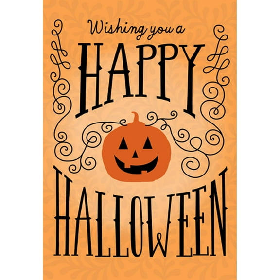 Hallmark Business Bulk Halloween Appreciation Cards (Smiling Jack-o'-lantern), 25 Pack