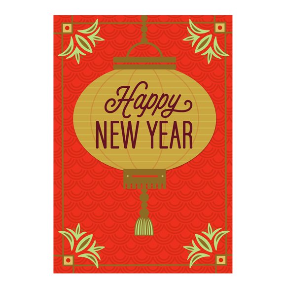 Hallmark Business Bulk Lunar New Year Cards (Gold Lantern), 25 ct.