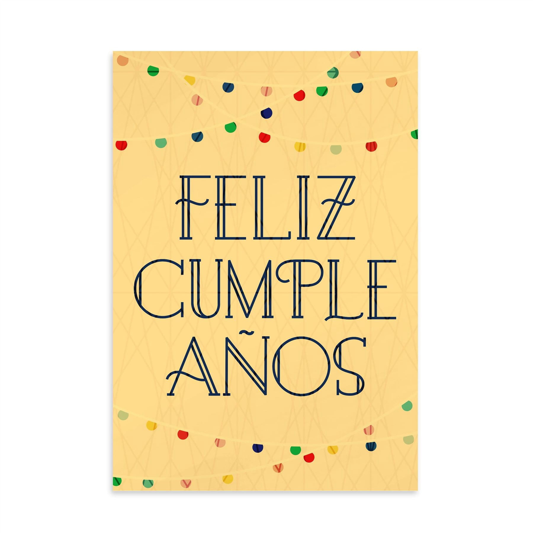 Hallmark Business Bulk Spanish Birthday Cards (Feliz Cumpleaños Party Lights), 25 ct.