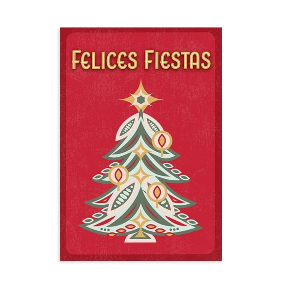 Hallmark Business Bulk Spanish Christmas Cards (Felices Fiestas Tree), 25 ct.