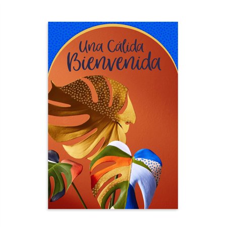 Hallmark Business Bulk Spanish Welcome Cards (Bold Botanicals), 25 ct.