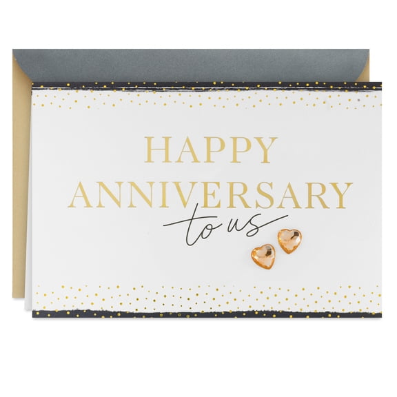 Hallmark Romantic Anniversary Card for Husband or Wife (Lucky To Do Love and Life With You)