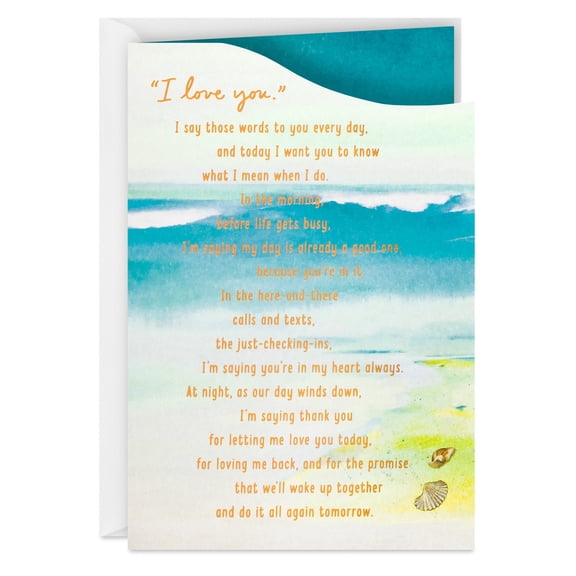Hallmark Romantic Anniversary Card for Spouse (You're in My Heart Always)