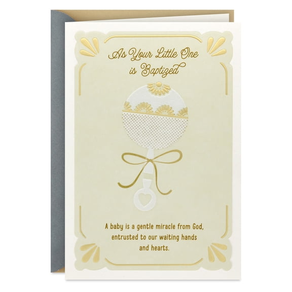 DaySpring Baptism Card (A Baby Is a Gentle Miracle from God)