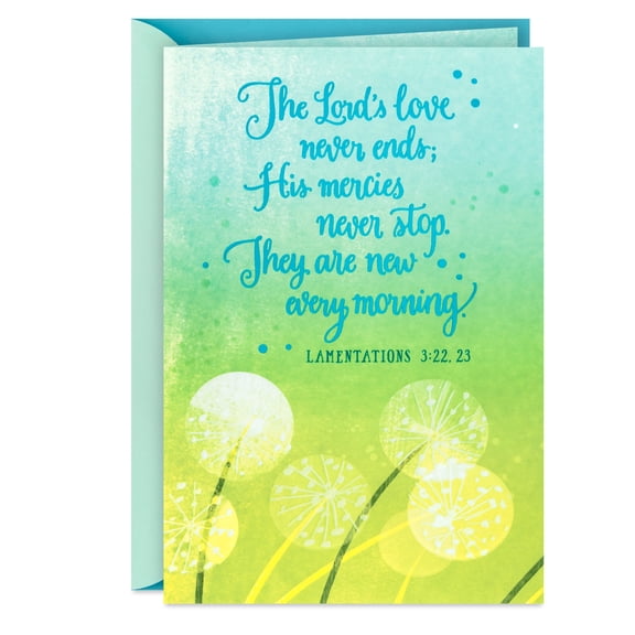 DaySpring Religious Encouragement Card (You're in God's Care and My Prayers)