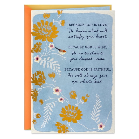 DaySpring Religious Support Card (God Understands Your Needs)