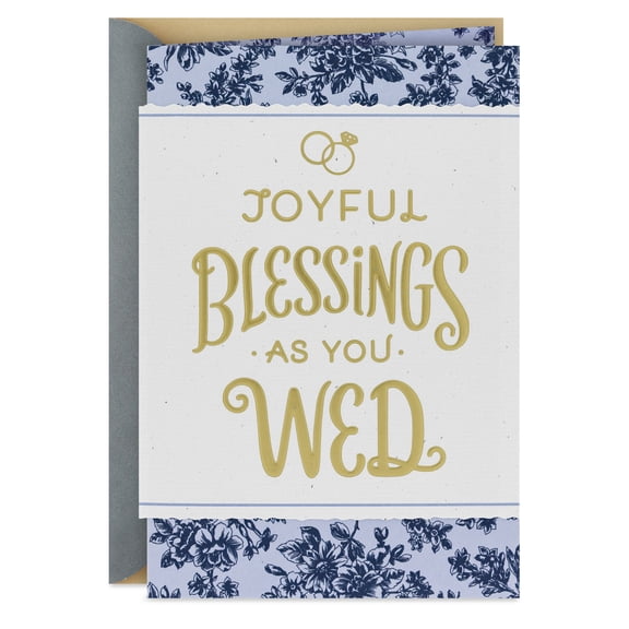DaySpring Religious Wedding Card (Joyful Blessings)