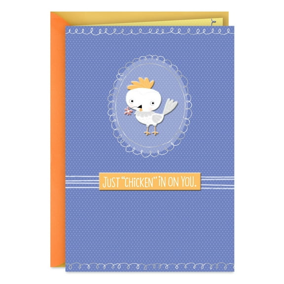 Hallmark Thinking of You Card ("Chicken" In on You)