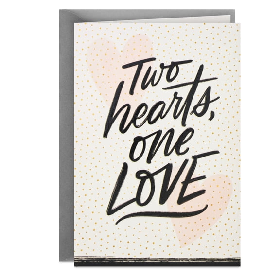 Hallmark Anniversary Card for Couple (Two Hearts, One Love)