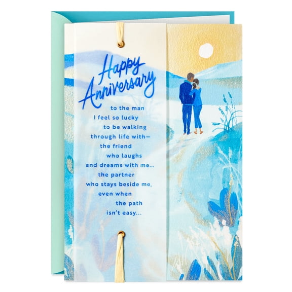 Hallmark Romantic Anniversary Card for Husband (I Feel So Lucky)
