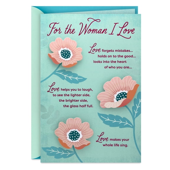 Hallmark Romantic Anniversary Card for Her (Your Love Makes My Life Sing)