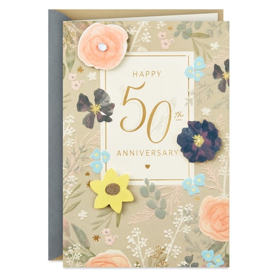 Hallmark 50th Anniversary Card for Couple (It's Inspiring What You've Achieved Together)