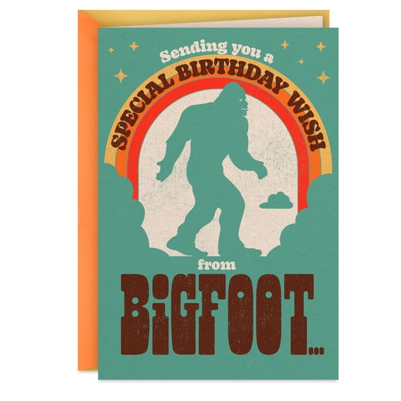 Hallmark Funny Musical Birthday Card (Bigfoot)