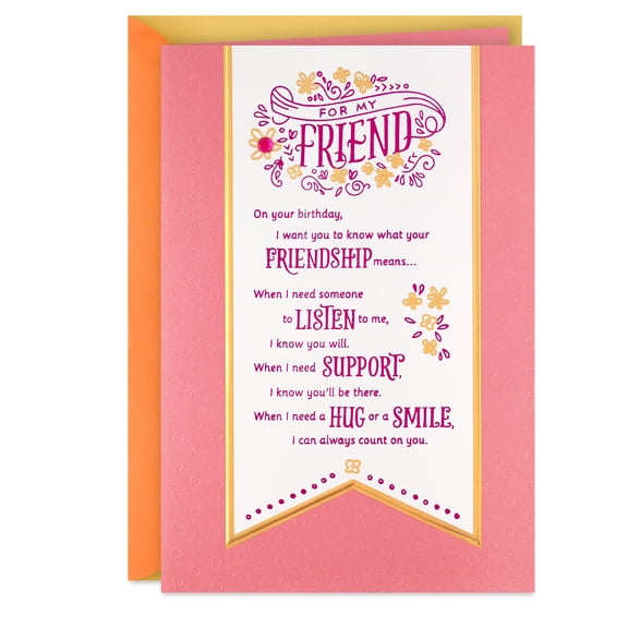 Hallmark Birthday Card for Friend (Can Always Count on You)