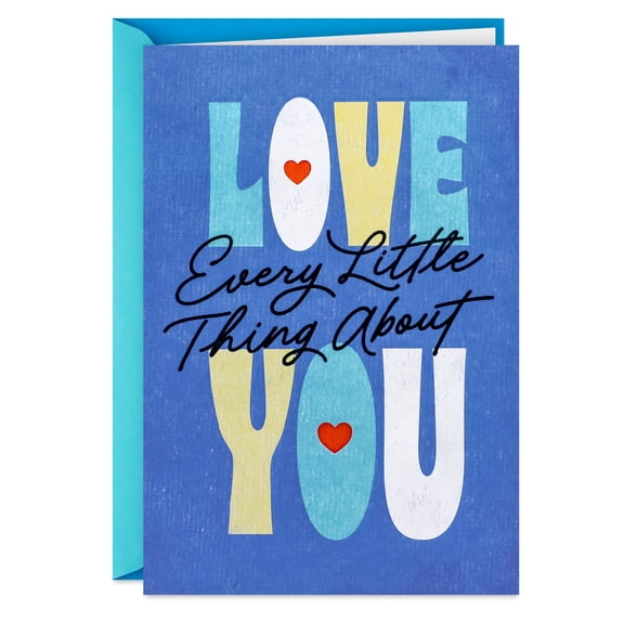 Hallmark Romantic Birthday Card (So Many Things To Love About You)