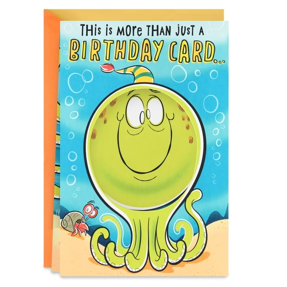 Hallmark Pop-Up Birthday Card (Octopus Hugs)