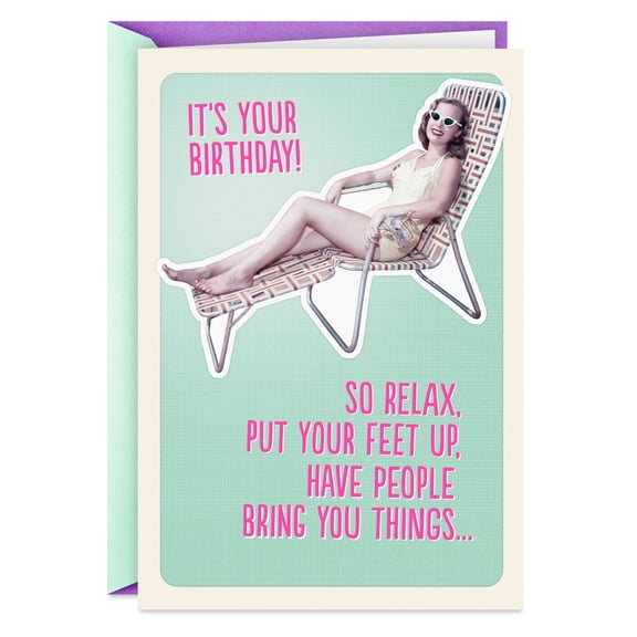 Hallmark Shoebox Funny Birthday Card for Her (Pretend You're a Man)