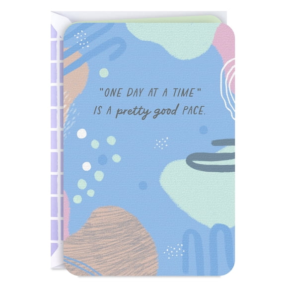 Hallmark Just Because Encouragement Card (Just Keep Going One Day at a Time)