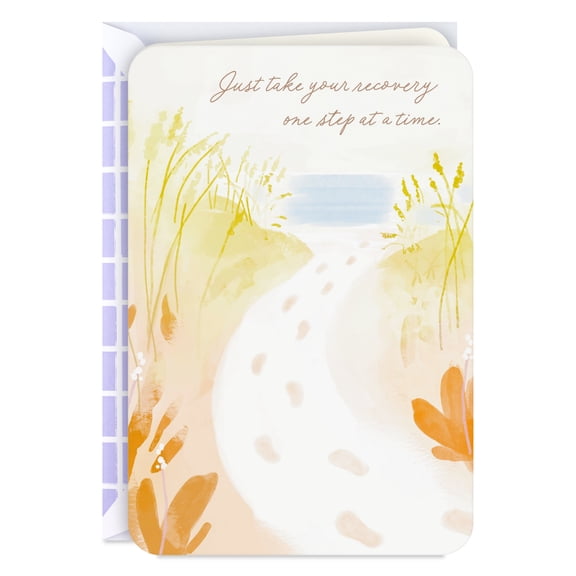 Hallmark Just Because Get Well Card (Just Take Recovery One Step at a Time)