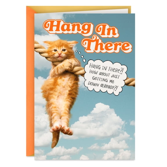 Hallmark Shoebox Funny Support Card (Get Me Down Already)