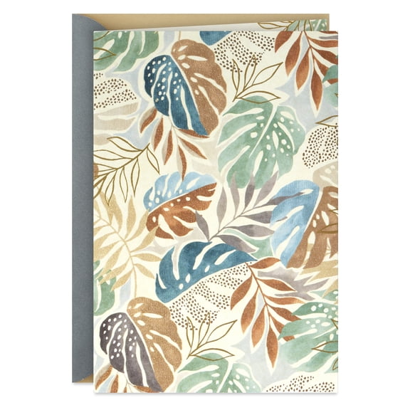Hallmark Blank Card (Tropical Leaves)