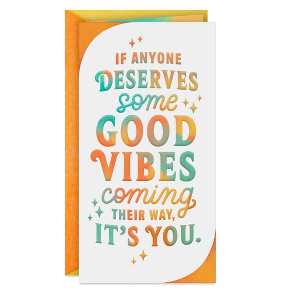Hallmark Get Well Card (Sending Good Vibes and Prayers)
