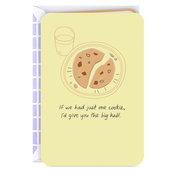 Hallmark Just Because Love Card (I'd Give You the Big Half)