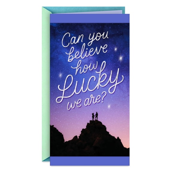Hallmark Romantic Love Card (How Lucky We Are)