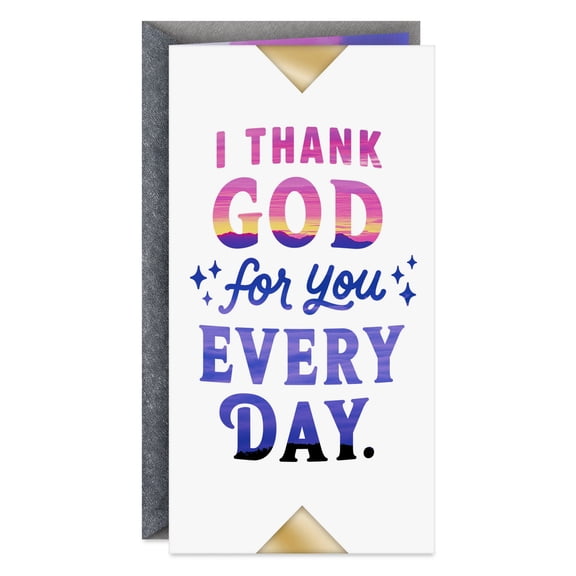 Hallmark Romantic Love Card (I Thank God for You Every Day)