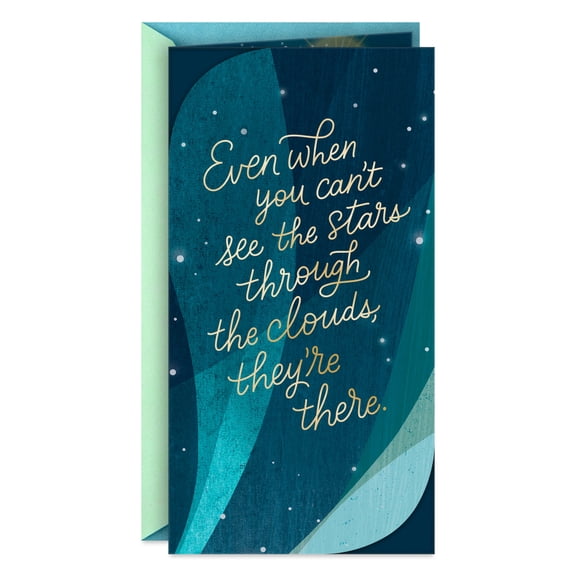Hallmark Sympathy Card (The Stars Will Shine Again)