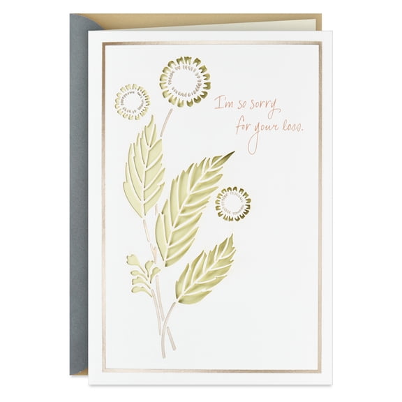 Hallmark Sympathy Card (I'm So Sorry for Your Loss)