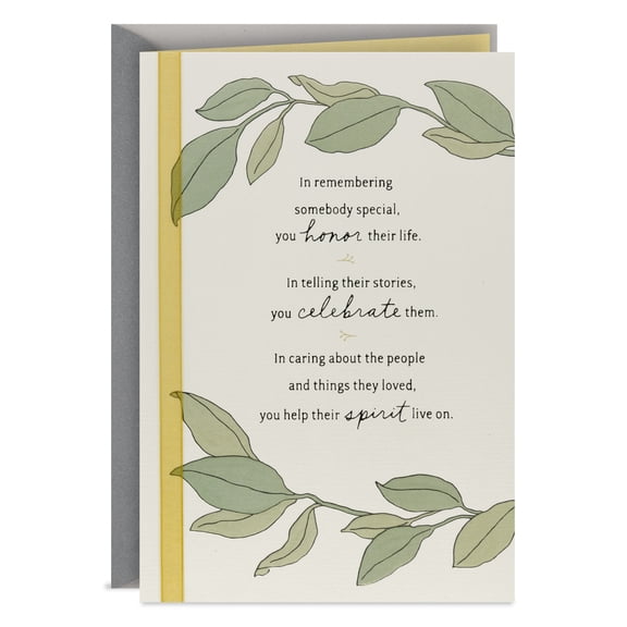 Hallmark Sympathy Card (Sending Love and Good Thoughts)