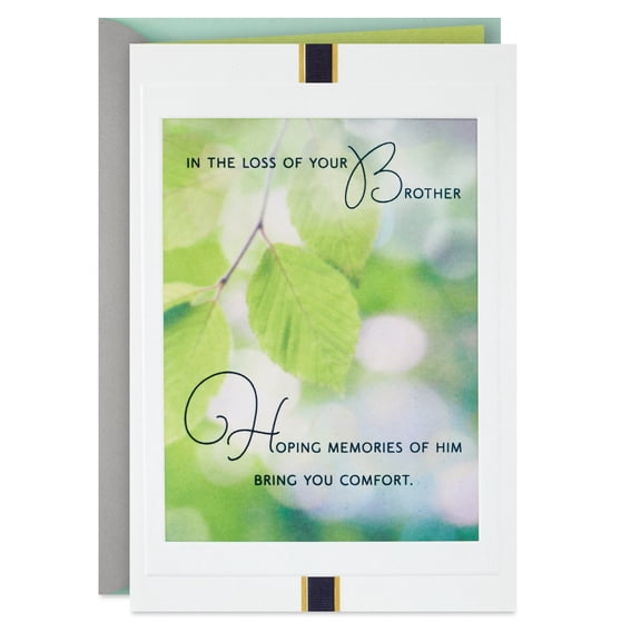 Hallmark Sympathy Card for Brother (May Memories Bring Comfort)