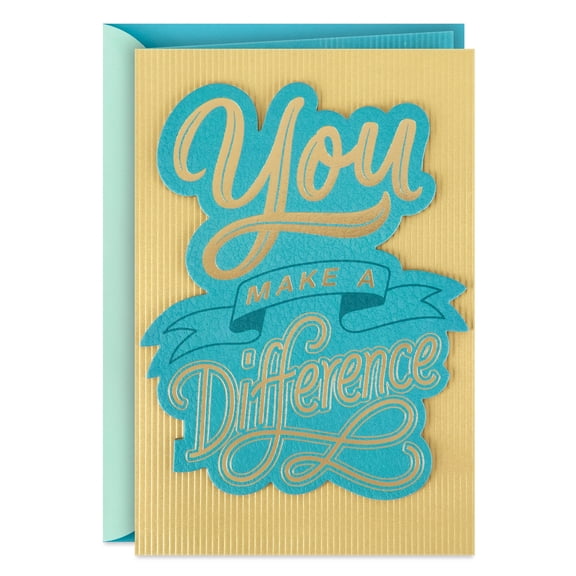 Hallmark Thank You Card (You Make a Real Difference)