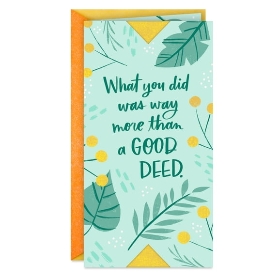 Hallmark Thank You Card (More Than a Good Deed)