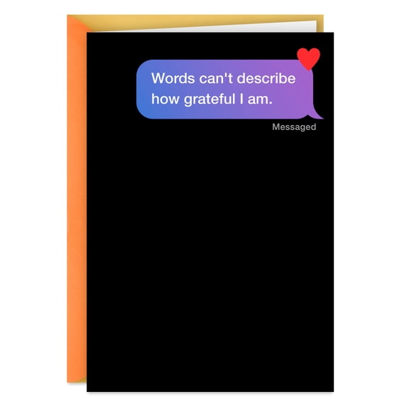Hallmark Shoebox Funny Thank You Card (Struggling to Express Myself Without GIFs)
