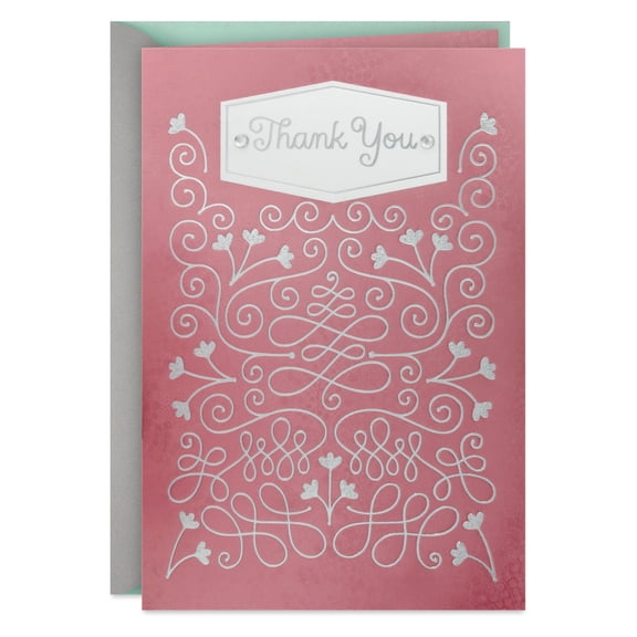 Hallmark Thank You Card (Two Small Words, So Much Gratitude)