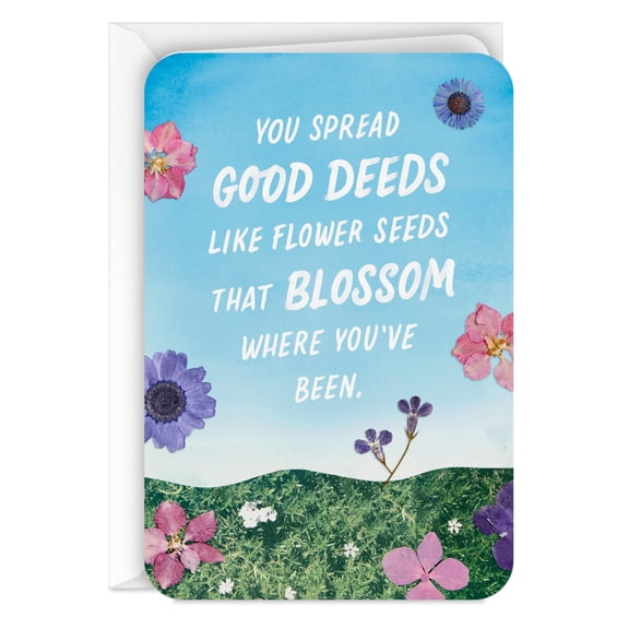 Hallmark Just Because Thank You Card (Good Deeds Blossom)