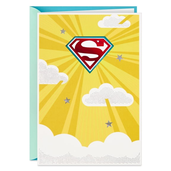 Hallmark DC Superman Thank You Card (You Make The World a Better Place)