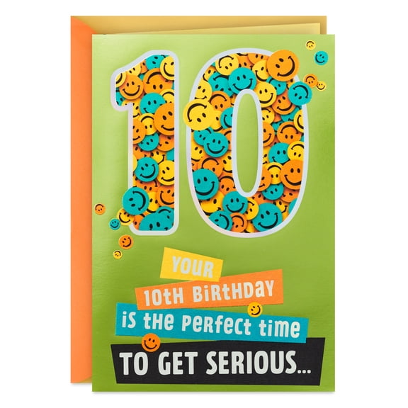 Hallmark Pop-Up 10th Birthday Card (Time to Get SeriousAbout Fun)
