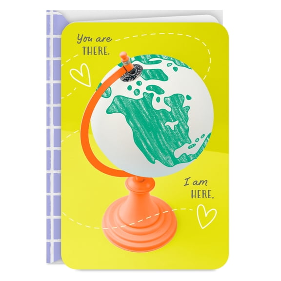 Hallmark Just Because Miss You Card (I Hug You in My Heart Every Day)