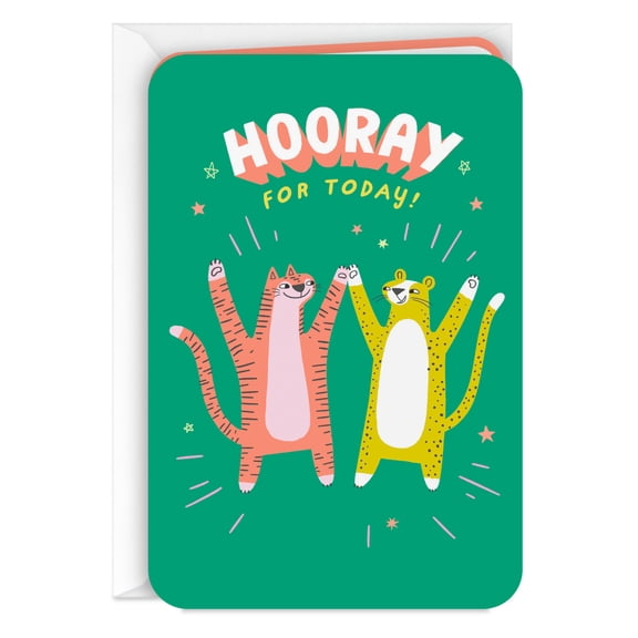 Hallmark Just Because Card for Kids Birthdays, Graduations, Congratulations (Hooray for You)