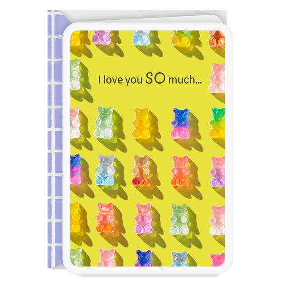 Hallmark Just Because Love Card for Birthdays, Valentine's Day, Miss You (I Can "Bearly" Stand It)