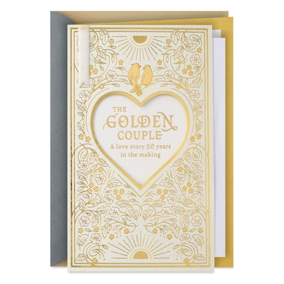 Hallmark 50th Anniversary Card (A Love Story for the Ages)