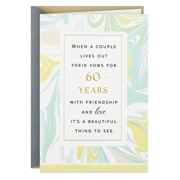 Hallmark 60th Anniversary Card (Your Marriage Is an Inspiration)